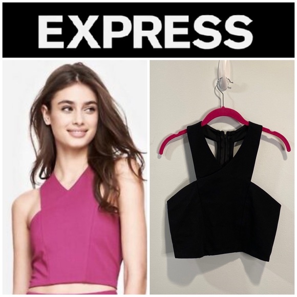 Express Tops - Express black crop top M